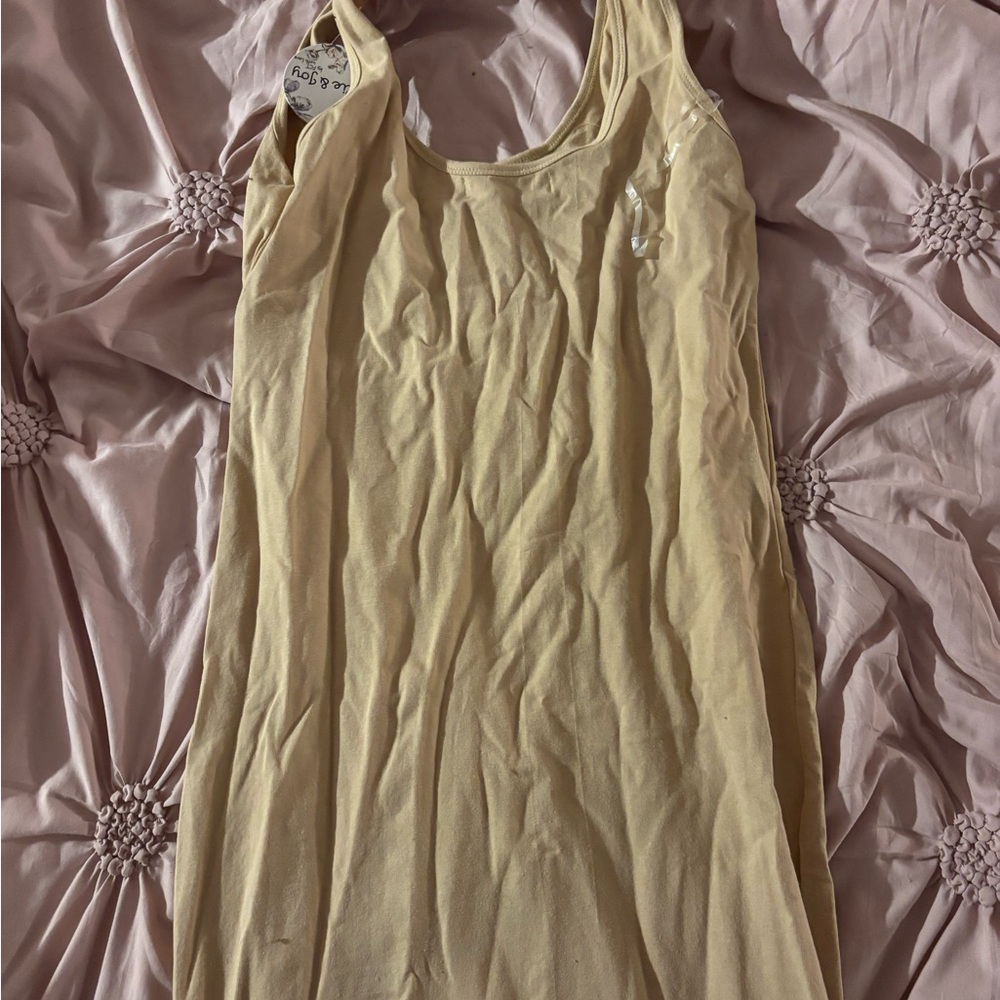 Tan Mini Dress - Picture 2 of 3